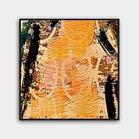 Framed Canvas Wall Art Abstract Color Painting Canvas Prints Home Artwork Decoration for Living Room,Bedroom - 16x16 inches