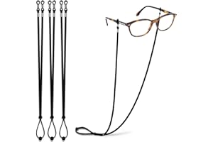 TameSirrui Extra Long Glasses Strap String with Secure Grip for Thick & Thin Arms - Holder around neck for Reading glasses
