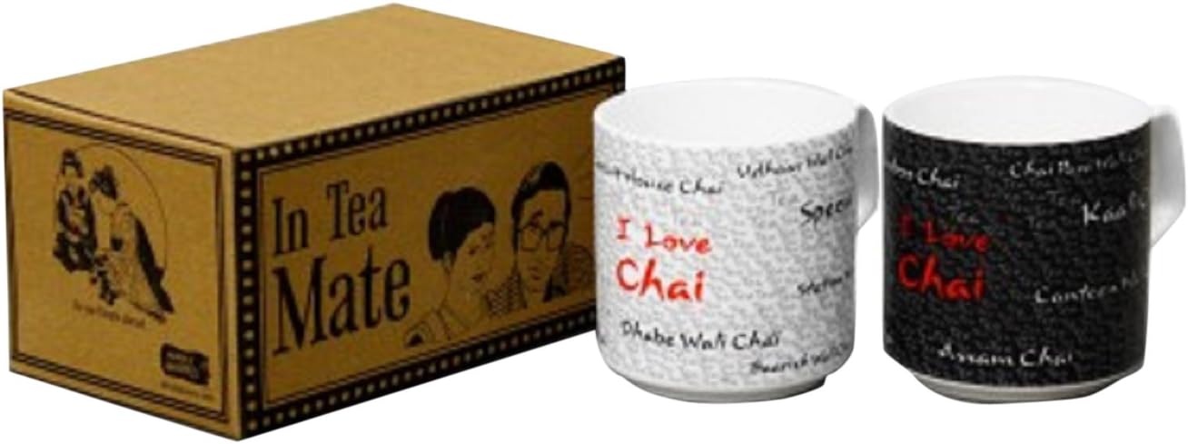 Happily Unmarried In Tea Mate Chai Mugs, Set Of 2