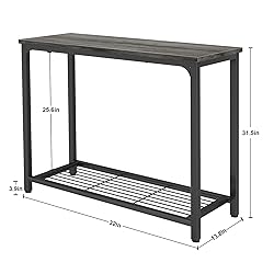 Ecoprsio Console Table Sofa Table with Mesh