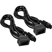 Câbles D'extension Pour Manettes Sega Genesis / Mega Drive - Lot De 2, 1,8 M, 9 Broches - Compatible Atari