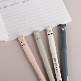 ABEIER Erasable Gel Ink Pens 4 Pack Cute Cartoon Animals 0.35mm Black view 6