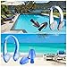 Frienda 4 Sets Swimming Nose Clips and Earplugs Set for Adults and Children