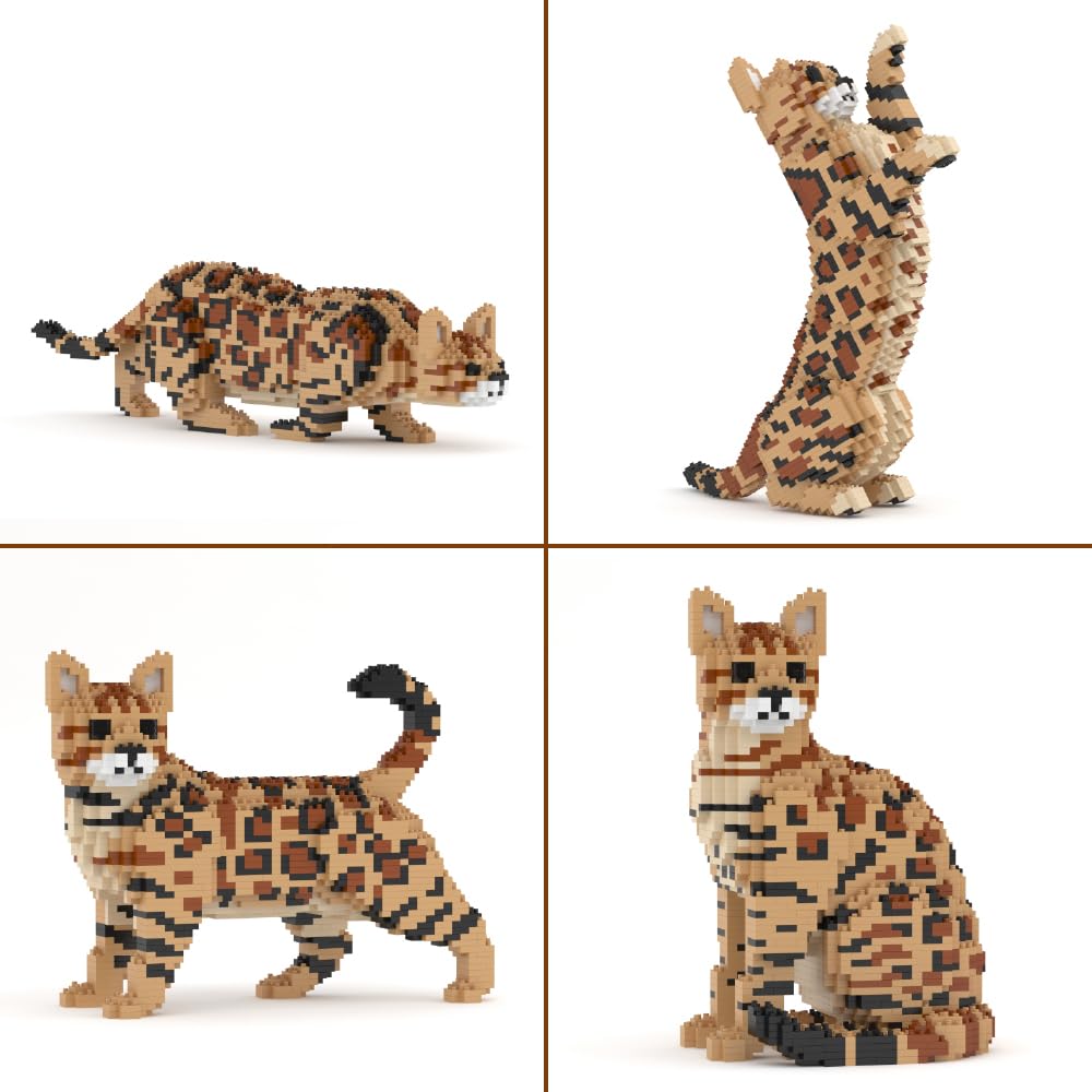 JEKCA Bengal Cat 4-in-1 Pack 01S-M01 | Plastic Building Blocks | Age 14+ — image 1