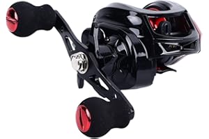 Baitcasting Reel, 22lb Metal 7.2:1 Baitcast Fishing Reels for Catfish, Musky, Bass, Pike