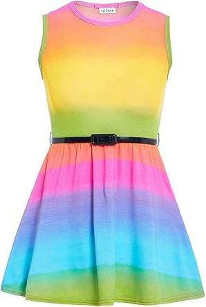 girls rainbow dress uk