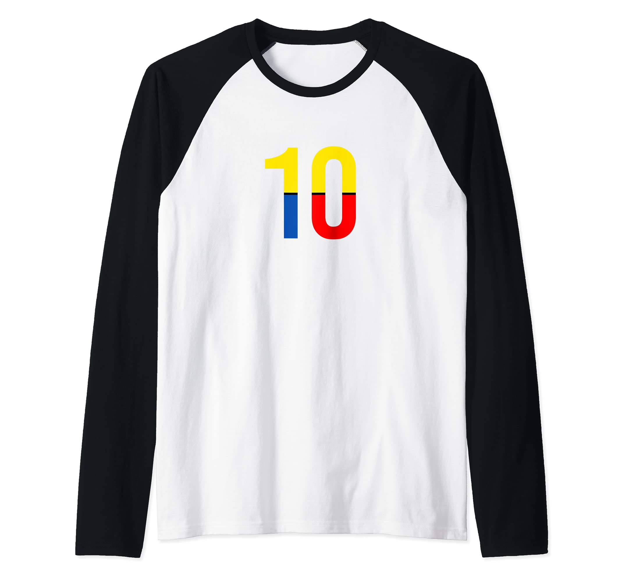 Flag Ecuador Raglan Baseball Tee