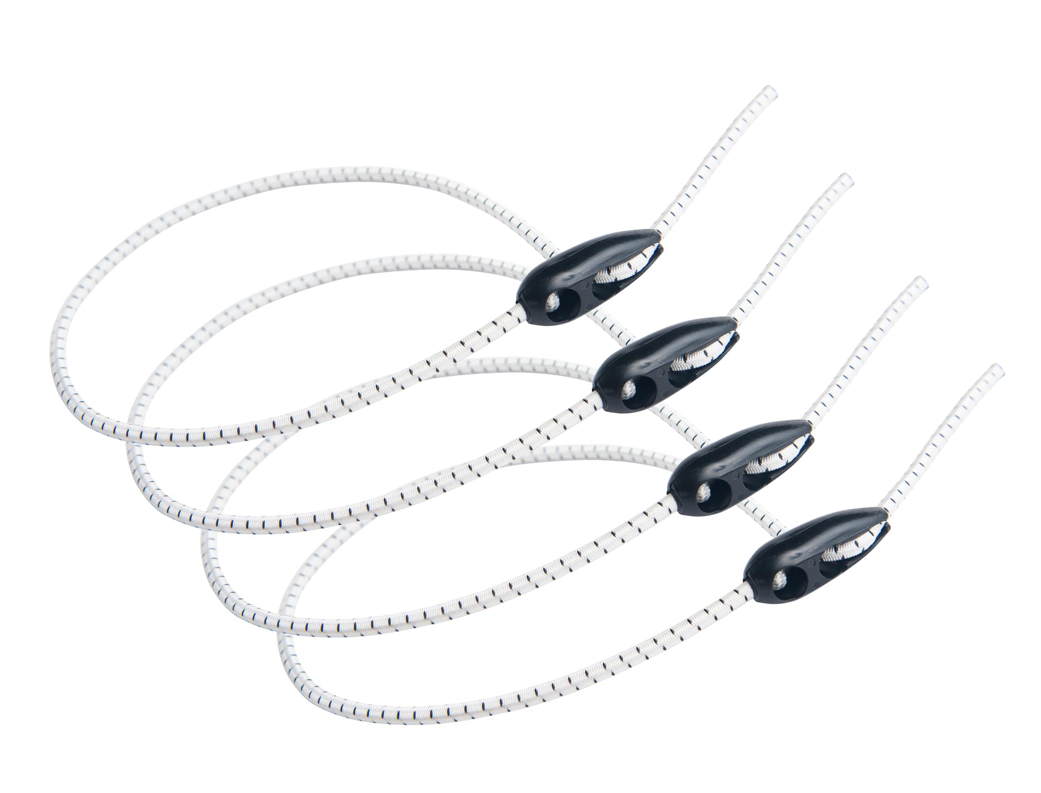 New Set of 4 Navy Patent Zeising with Speed Clip, one-handed Use Length 55 cm