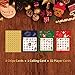Christmas Bingo Game - 32-Set Family Holiday Party Supplies Activity Kit, 2 to 32 Multi-Player Bingo, Home party, Winter Fun for Kids and Adults