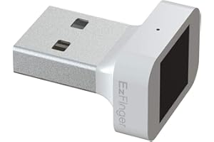 Octatco EzFinger2 [White] – Fingerprint Security Key, FIDO2 Certified – Compatible with Windows Hello, Office 365, Azure and Many More Platforms – Fast and Secure Authentication