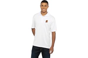 Vantage Apparel NCAA Mens White Men's Collegiate Premium Moisture Wicking Icon Polo