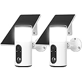 ARCCTV Floodlight Camera with Solar Panel, 4MP Battery Powered Security Cameras for Home Security, 2 Way Audio, PIR Motion Sensor, 2.4G/5G Dual Band WiFi, SD/Cloud Storage(2 Pack)