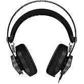 Lenovo Legion H500 PRO 7.1 Surround Sound Gaming Headset, Noise-Cancelling Mic, Memory Foam & PU Leather Earcups, Stainless Steel Headband, PC, PS4, Xbox One, Nintendo Switch, GXD0T69864, Black