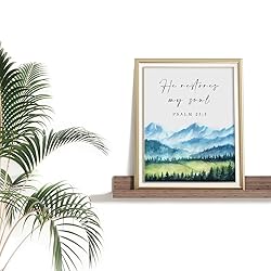 Psalm 23:3 Religious Quotes Wall Art
