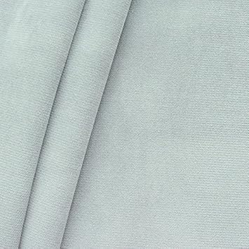 STOFFKONTOR Polsterstoff Möbelstoff Samt-Optik Stoff Meterware Hell-Grau