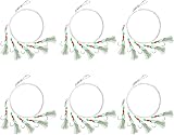 Luroad 6pcs Sea Fishing Rigs 30 Hooks Fluro Beads Mackerel Lure Rigs view 8
