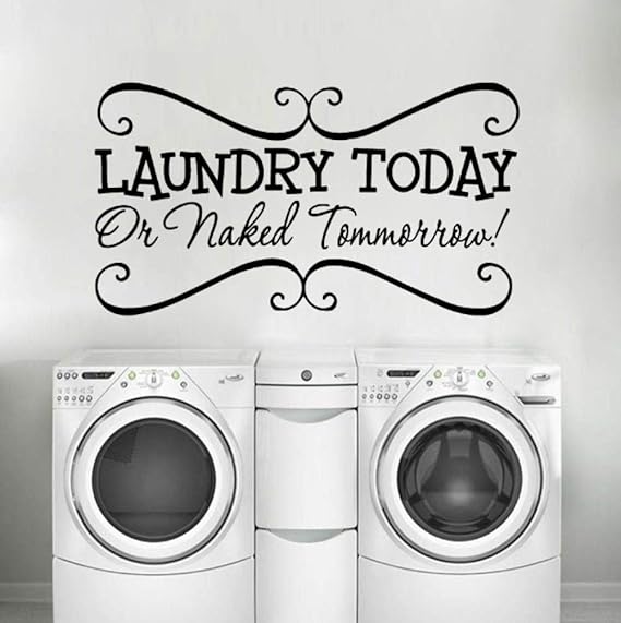 Etiqueta De La Pared para Salas De Lavandería Etiqueta De Arte De Pared