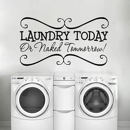 Etiqueta De La Pared para Salas De Lavandería Etiqueta De Arte De Pared