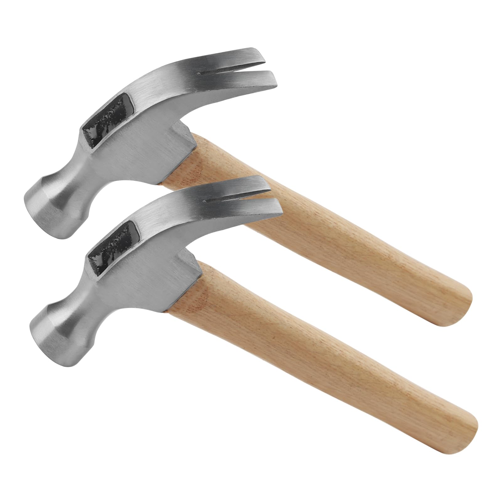 KEILEOHO 2 PCS 8oz Claw Hammer, Nail Hammer with Wooden Handle, 11 Inch Mini Hammer for Home Repair, DIY, 0.25kg