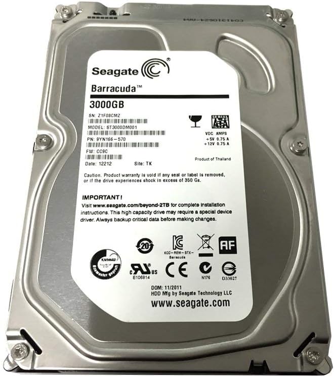 Computers Accessories Old Model Seagate Barracuda 3tb Sata 6gb S7200rpm 64mb Cache 3 5 Inch Internal Desktop Hard Drive 3 Year Warranty Renewed St3000dm001 Electronics