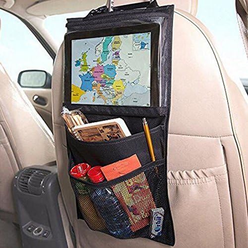 AyasA Compact backseat storage car organizer and Ipad holder to Organize All Baby and Kids Travel Accessories