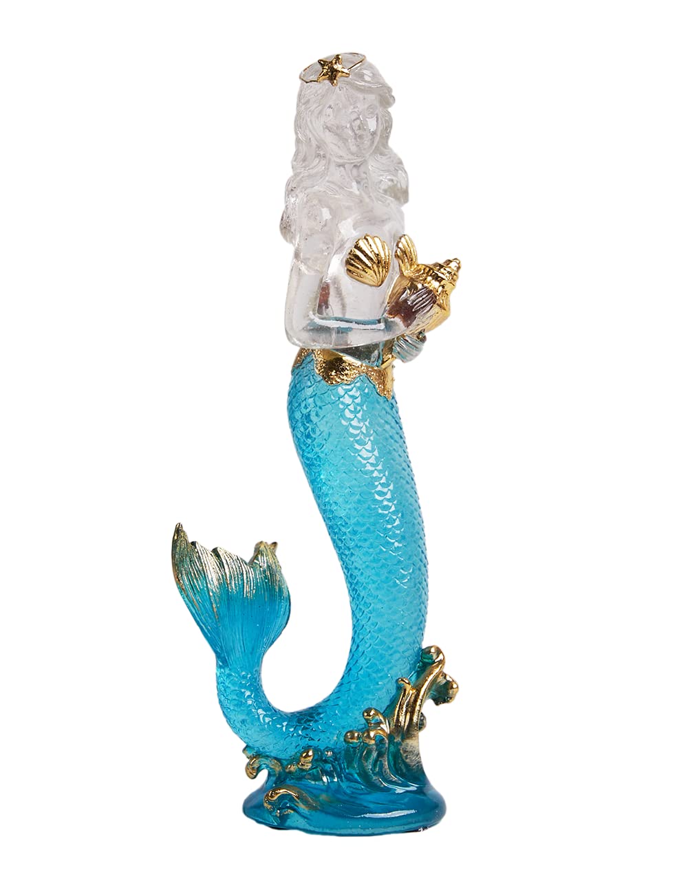 SEINHIJO Mermaid Figurine Sculpture Modern Decor Statue Lady Gifts Home Ornament Table Centerpiece Crafts Polyresin Arts 25cm