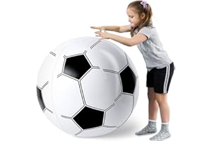 AMOR PRESENT Inflatable Soccer Balls, 27-inch Beach Ball for Beach Toys & Soccer Goodie Bags Stuffers, Birthday Party Decorations, Party Favors for Kids