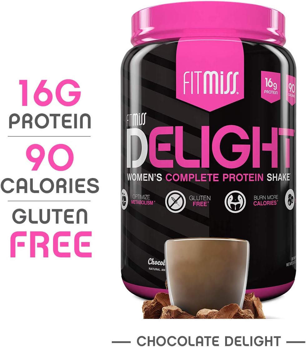 FitMiss Delight Protein Powder, Nutritional Shake, Chocolate Delight, 2 Pounds, 38 Servings: Health & Personal Care
