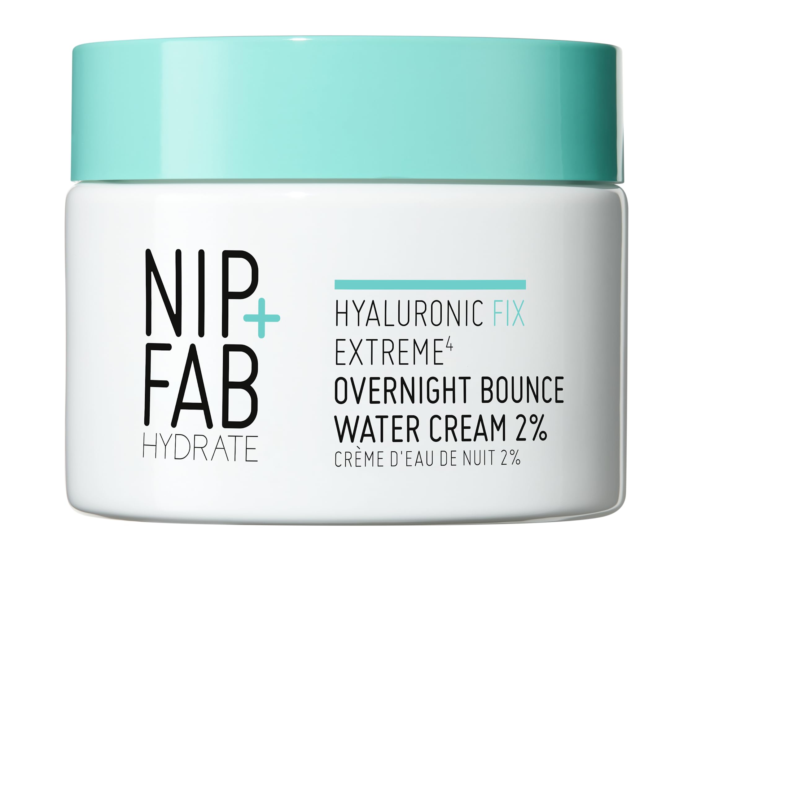 Hyaluronic Fix Extreme4 Overnight Bounce Water Cream 2% 50 ml, Hydrating, Smooths Pores, Fine Lines and Wrinkles, Prevents Moisture Loss