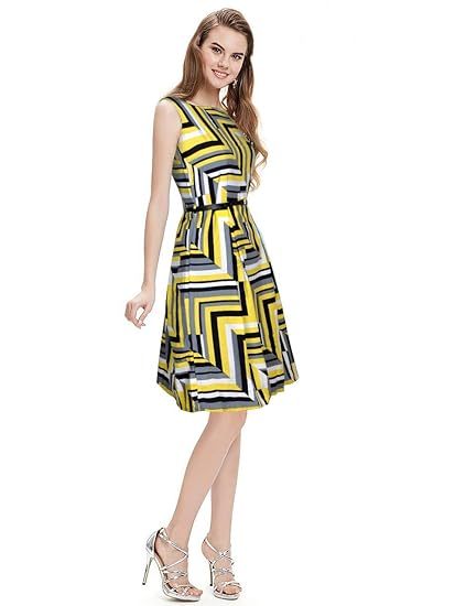 yellow colour one piece dress