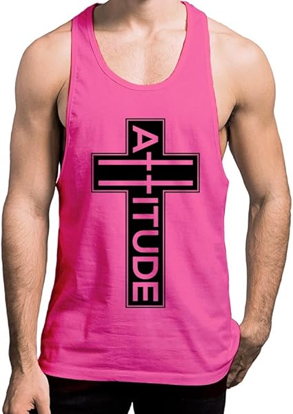 camiseta tirantes rosa hombre