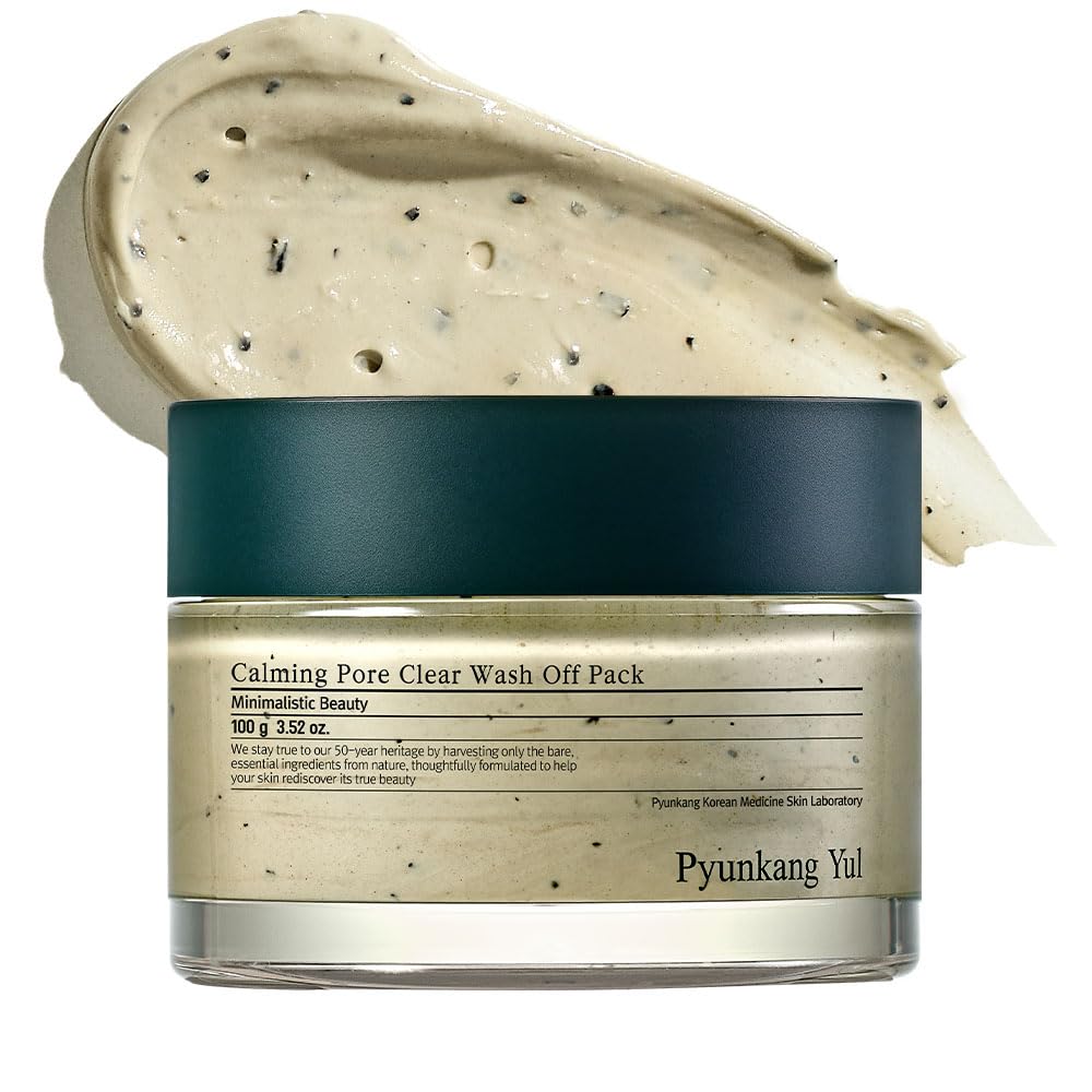 [PKY] Pyunkang Yul Calming Pore Clear Wash Off Mask - Mild & Soothing Skin Cleansing with Mugwort, AHA for Dead Skin Cells Care, Zero-Irritation, Korean Skincare (3.52 Fl. Oz, 100g) — image 1