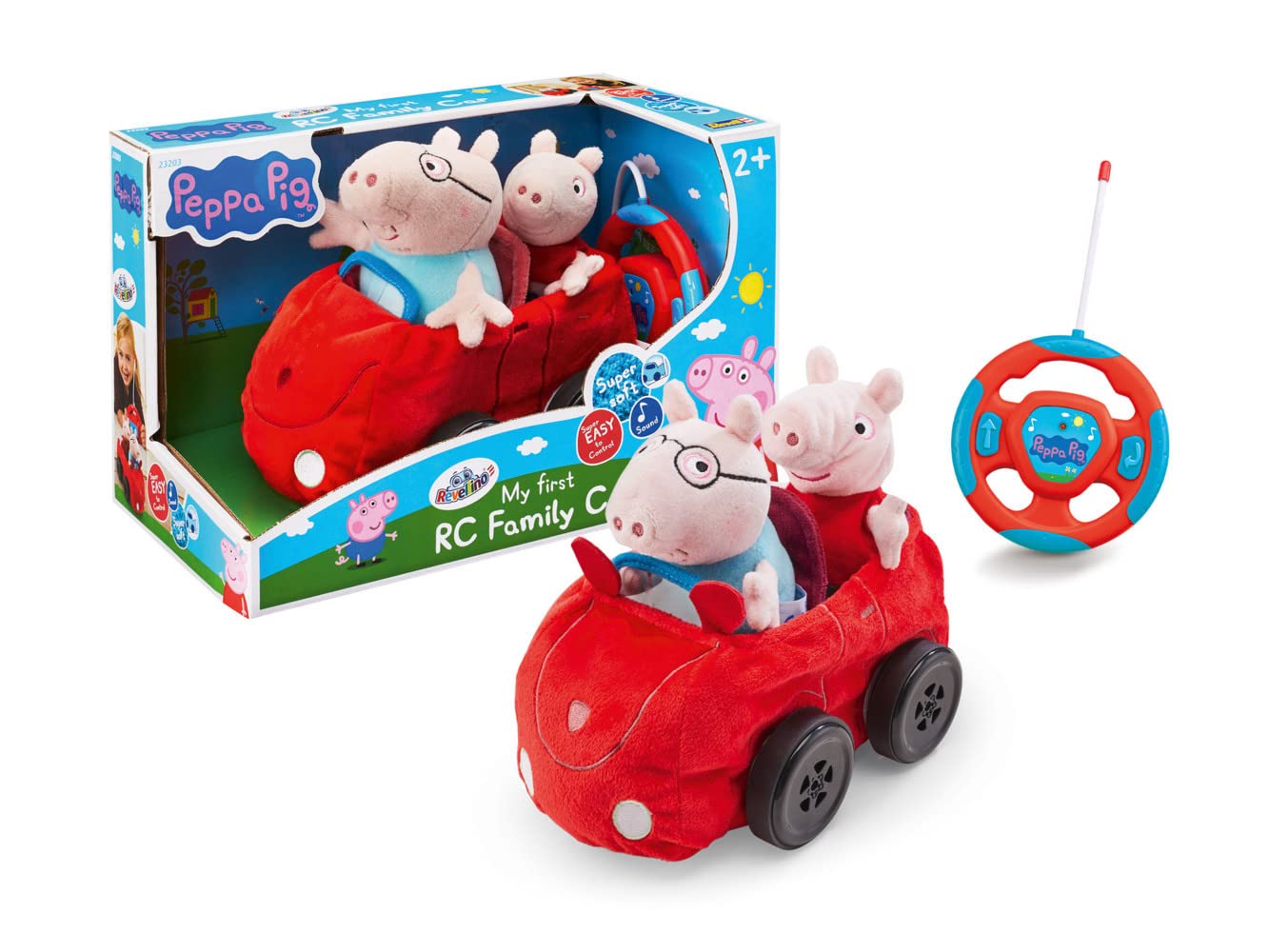 Revell ino 23203 Remote Controlled Toy Car with Peppa Wutz and Pappa Pig 40 MHz for Children from 2 Years Old Red