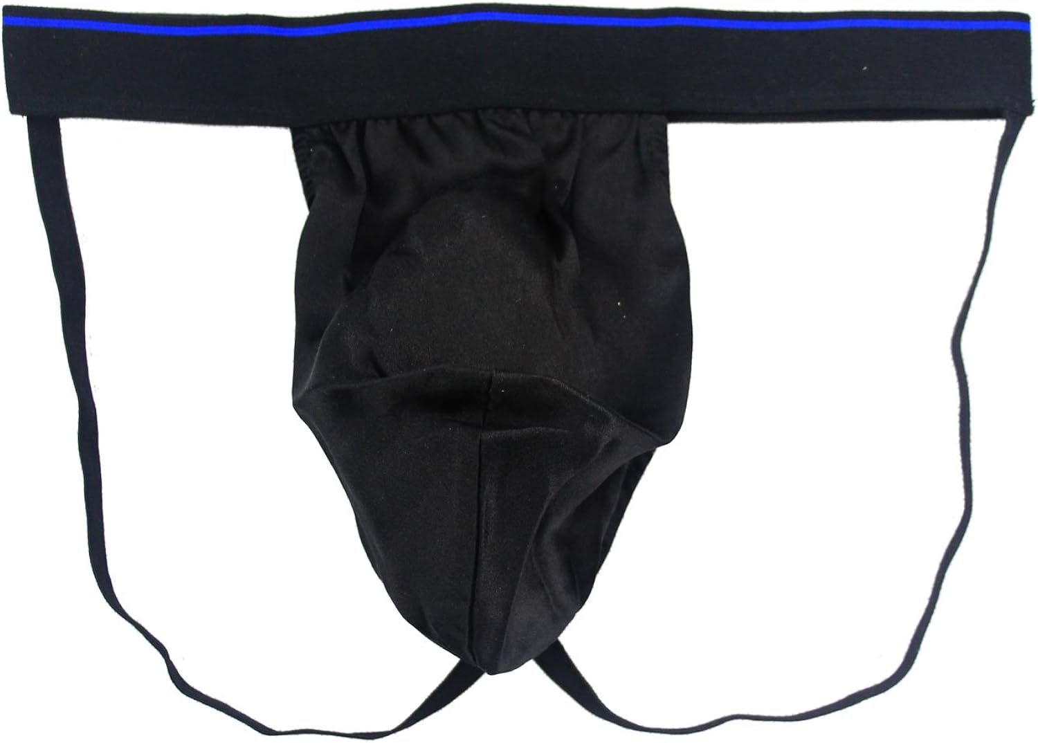 Paradise Silk Pure Silk Satin Mens Jockstrap Underwear Size L/XL[Black