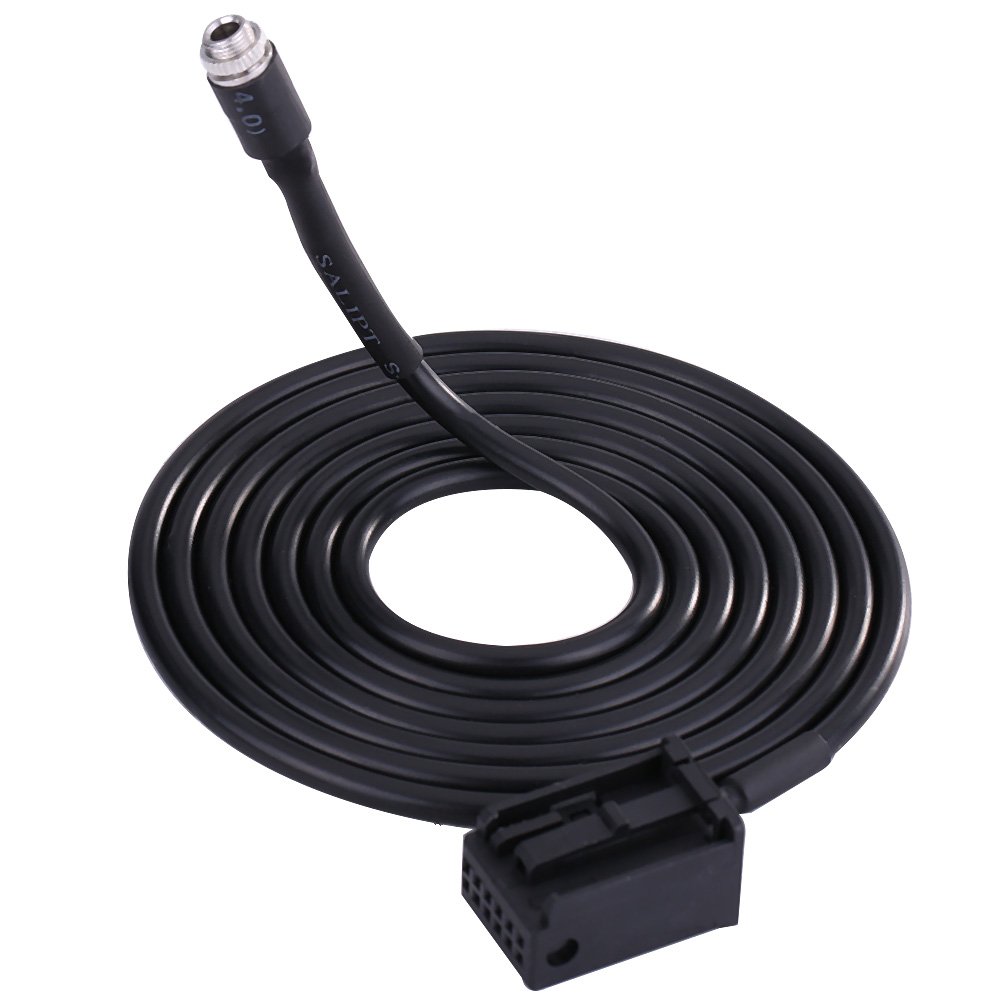 6000 CD Car Audio Female AUX Input Adapter Cable with 4 PCS Removal Tool Keys