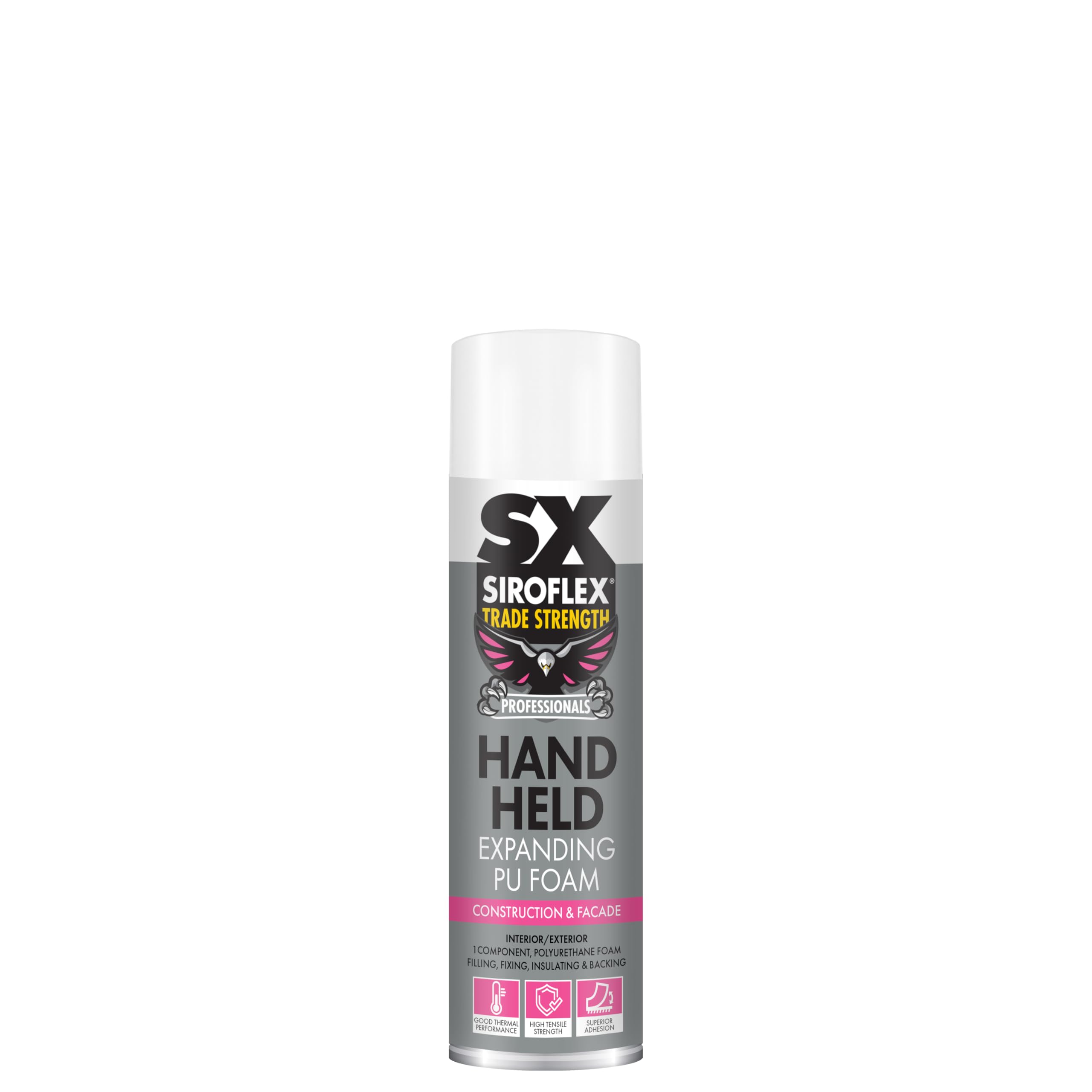 SX Trade Strength Hand Held PU Expanding Foam - Gap Filler - Fixing & Insulating - Polyurethane Based - Quick Drying - 500ml