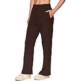 RBX Active Women's Sweatpants Lightweight Luxe Athleisure Fabric Wide Leg Pants with Pockets, Yoga Pants with Bungee Cord Wa