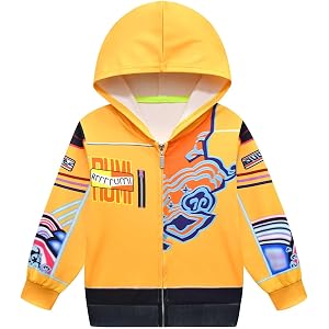 AOVCLKID Girls Princess Outwear Hoodie Cartoon Coat Jacket