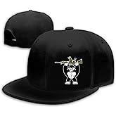 Skull Finger Flat Bill Hats for Men Black Mens Snapback Hat Baseball Cap Fitted Hat Rock N Roll Skeleton Hand Snap Backpack