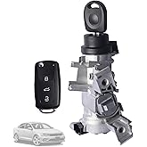 Getfarway 1K0905851B Ignition Switch Lock Cylinder W/Intelligent Remote Control Key Compatible with VW Golf 2004-2011 / Jetta 2006-2018 / EOS 2007-2011 / Tiguan 2008-2011 / Rabbit 2006-2009