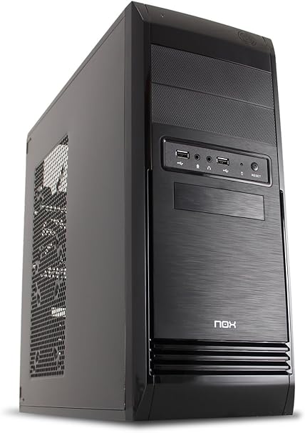 B-Move NXNOVA - Caja semitorre, sin Fuente, Negro Cepillado: Amazon.es: Informática