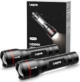 Lepro LED Torch 2 Pack - Super Bright, 5 Modes, Zoomable, Water Resistant, view 1