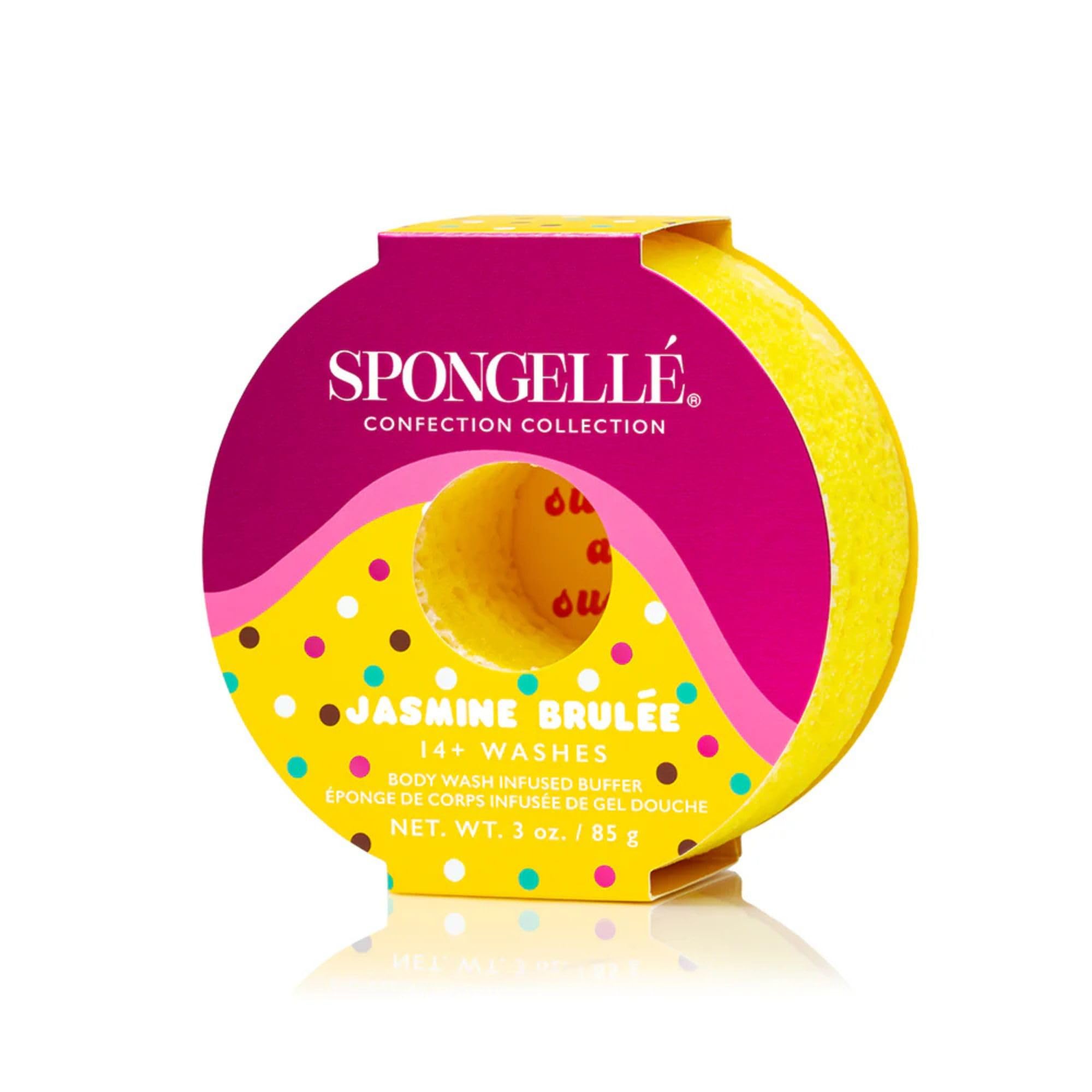 Spongellé Confection Collection Body Wash Infused Buffer, Jasmine Brûlée