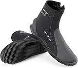 Osprey 5mm Wetsuit Boots Zip Toe Heel Reinforced Neoprene Black