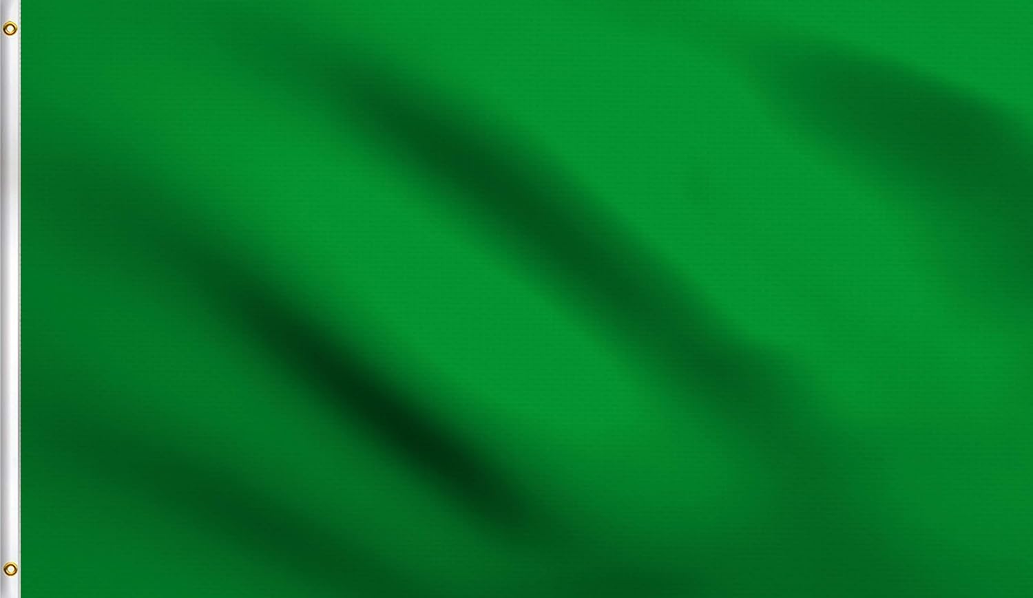 Flags - DMSE Solid Blank Flag 2X3 Ft Foot Flag UV Resistant (2x3 Polyester, Green)