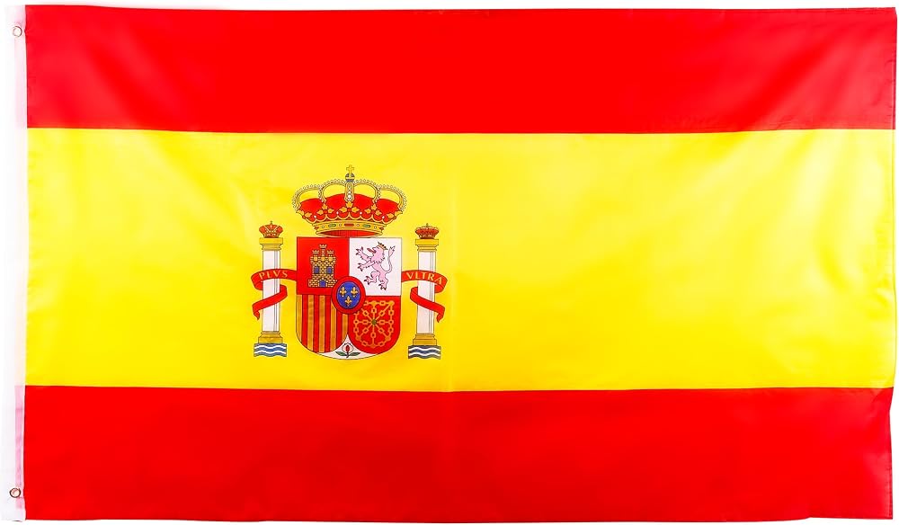 YAAVAAW 5x3ft Large Spanish Flag National Pride Outdoor Decor