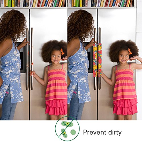 image for OUGAR8 Refrigerator Door Handle Covers Handmade Decor Protector for Ov