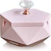 Pink Ash tray for Women, Unique Design Ashtray with Lid and Removable Liner, Easy to Clean, Perfect Cute Ash trays Indoor, Funny Ashtray Gift for Cigarette Smokers