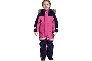 YMADREIG Kids Snow Suit Boys Girls One Piece Snowsuits 2025 Winter Warm Outdoor Overalls Waterproof Snowboarding Ski Suits