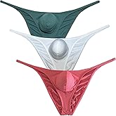 Botmois Mens Checkered Cheeky Briefs Underwear Pucker Back Hipster Panties Butt Lift Bikini Briefs